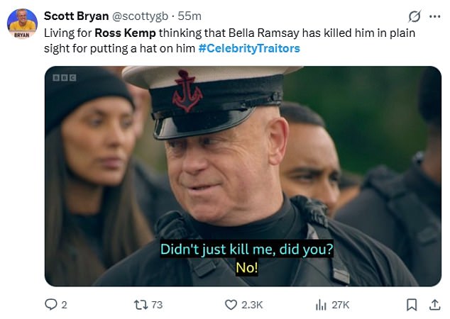 Celebrity Traitor star Ross Kemp accuses two Faithfuls of murdering him ...