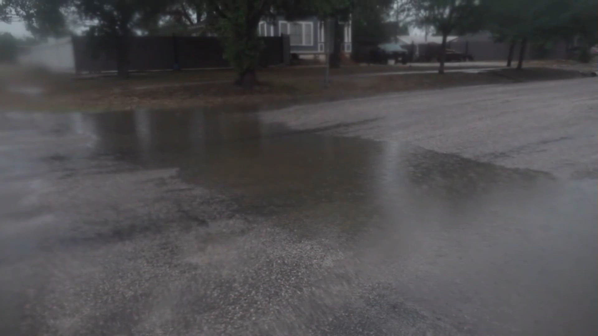 Heavy rain brings isolated flooding to three rivers