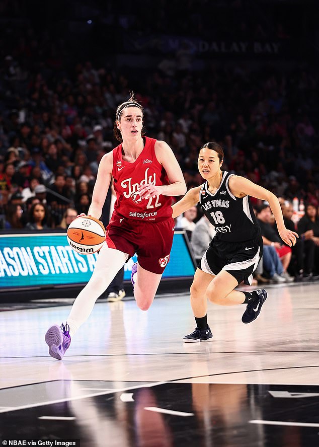 Caitlin Clark shoves ex-teammate as tense playoff clash with Aces ...