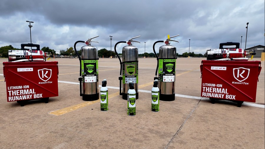 New fire suppressant unveiled, could fight lithium-ion battery fires