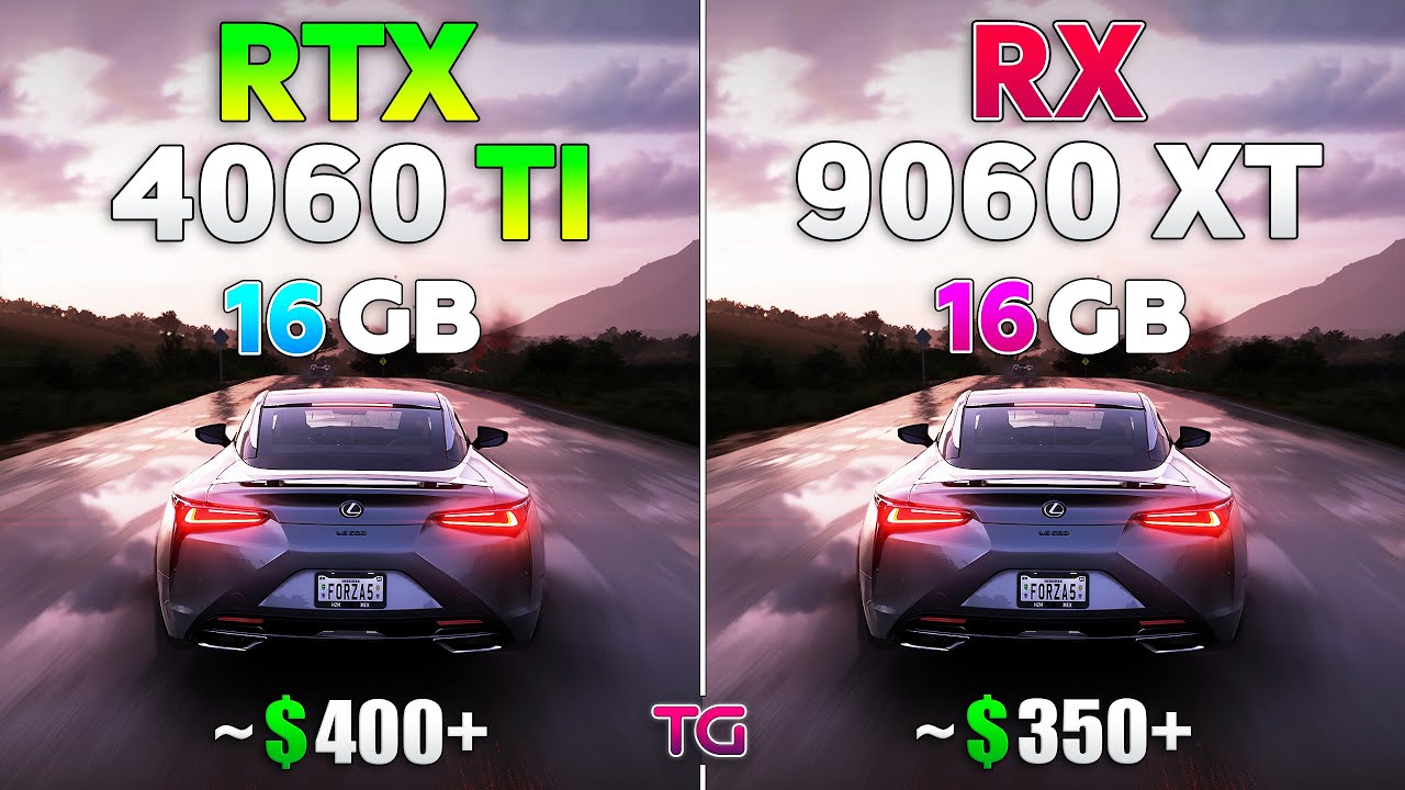 RX 9060 XT 16GB vs RTX 4060 Ti 16GB - Test in 10 games