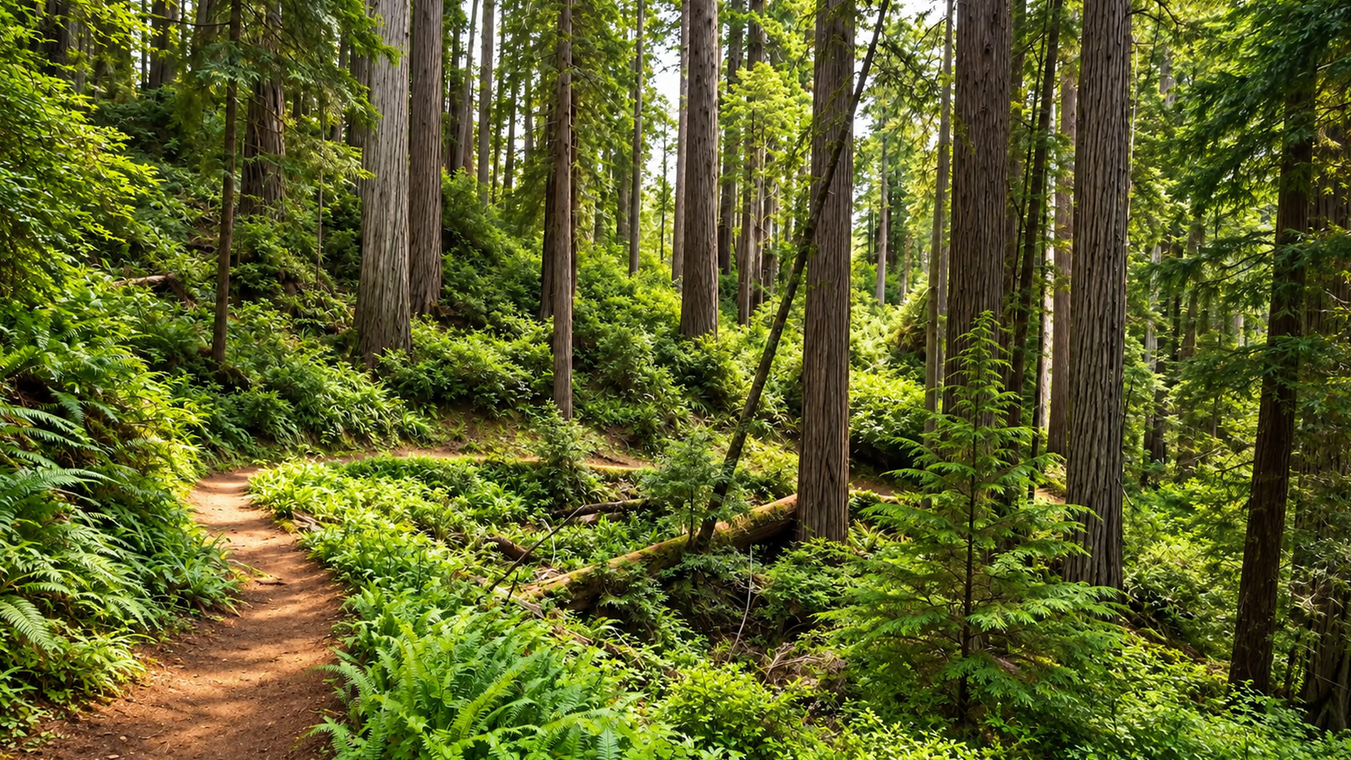 James Irvine Trail scenic redwood forest walk (4K)