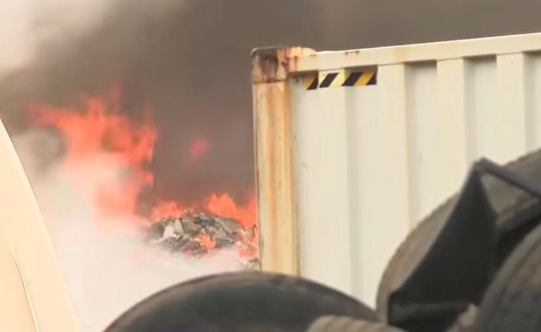 Fire sparks call to shut down illegal junkyard