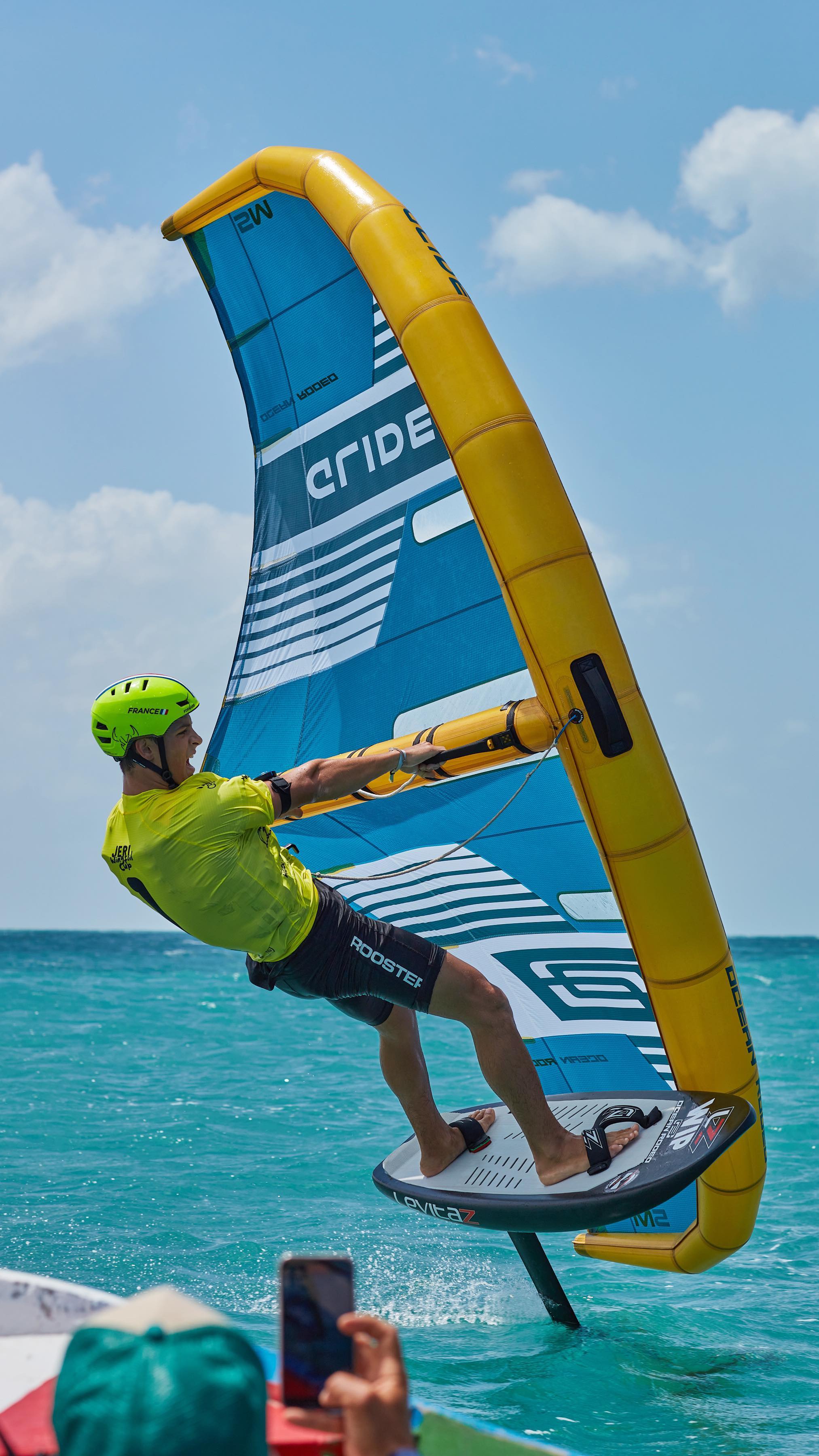Mathis prepares to defend his wingfoil title