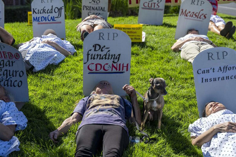 Roseville 'die-in' protests Kiley vote as Placer braces for Medi-Cal losses
