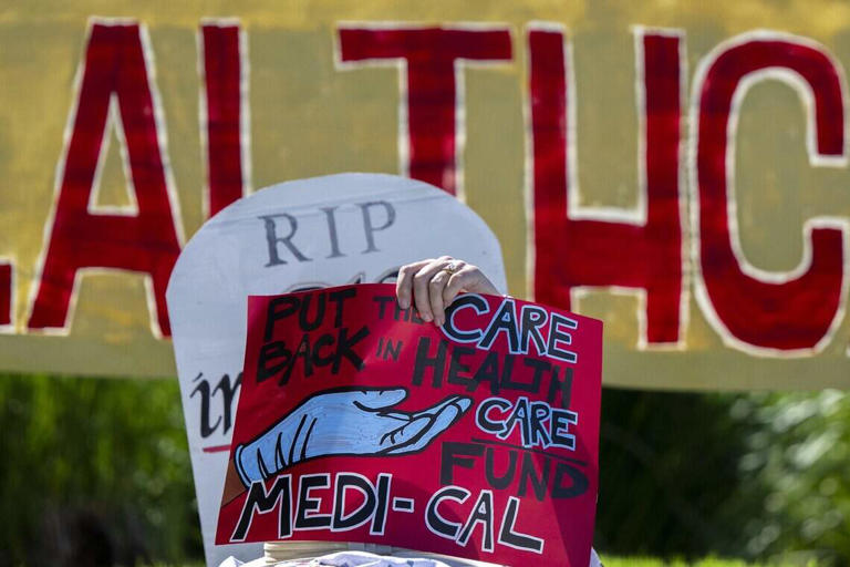 Roseville 'die-in' protests Kiley vote as Placer braces for Medi-Cal losses