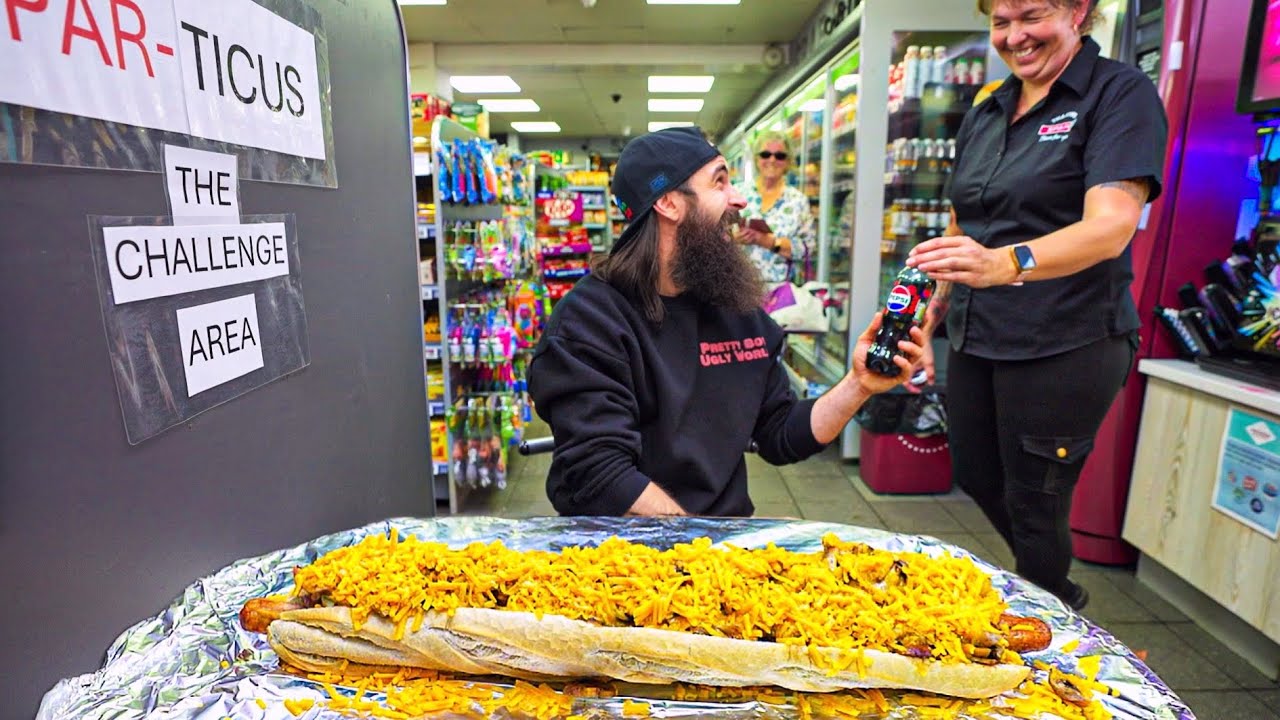 I tried a food challenge in a packed supermarket which has never been ...