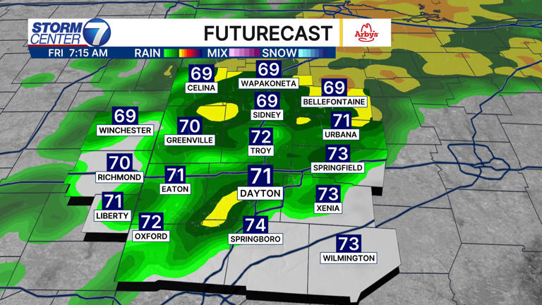 Rain likely today, improving for the weekend