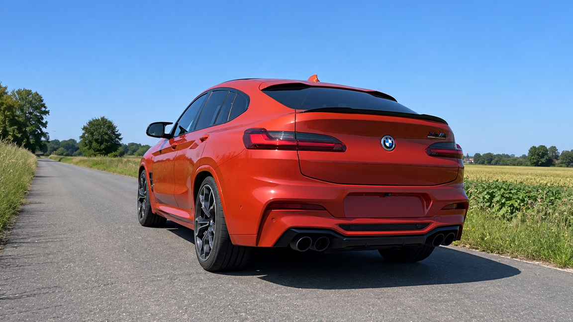 BMW X4M Competition à 290 km/h sur l'Autobahn allemande