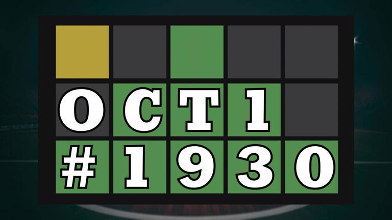 Today's Wordle hints & answer - October 1, 2026 (Puzzle #1930)