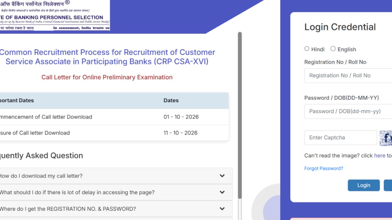 IBPS clerk admit card 2026 out: Check steps to download, exam guidelines