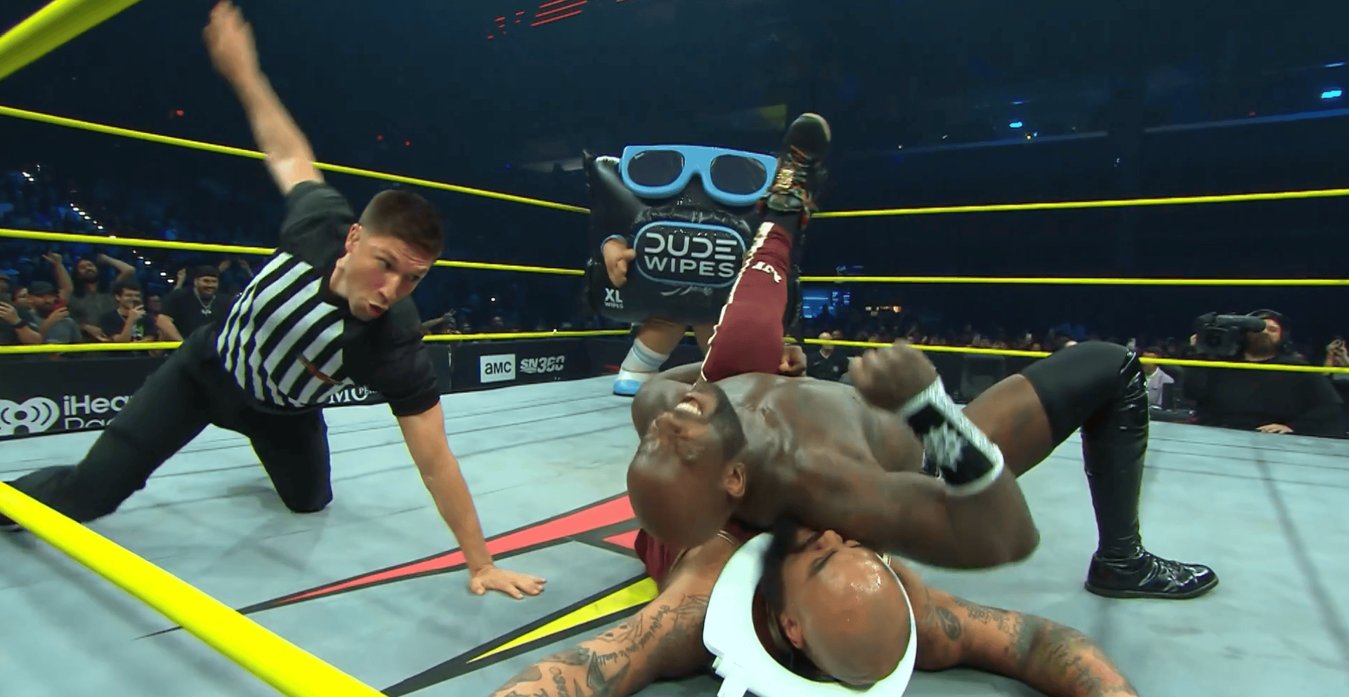 Dude Wipes and a toilet seat caused AJ Francis to lose in TNA