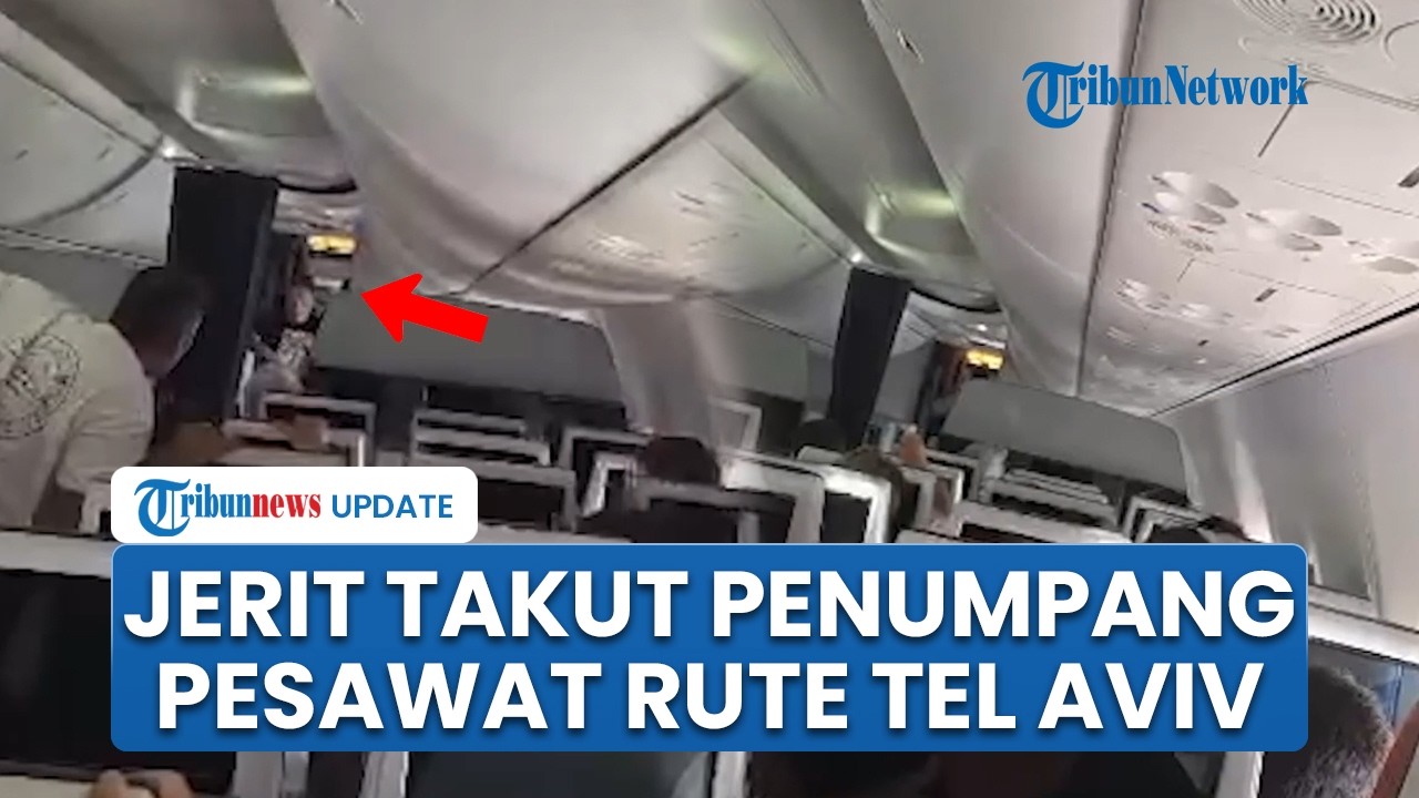 Suasana mencekam di udara, pesawat rute Dubai-Tel Aviv alami insiden ...