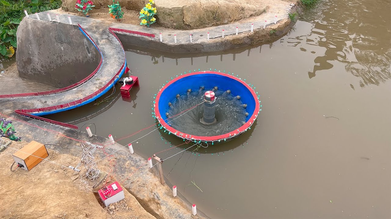 Unique mini-hydroelectric design
