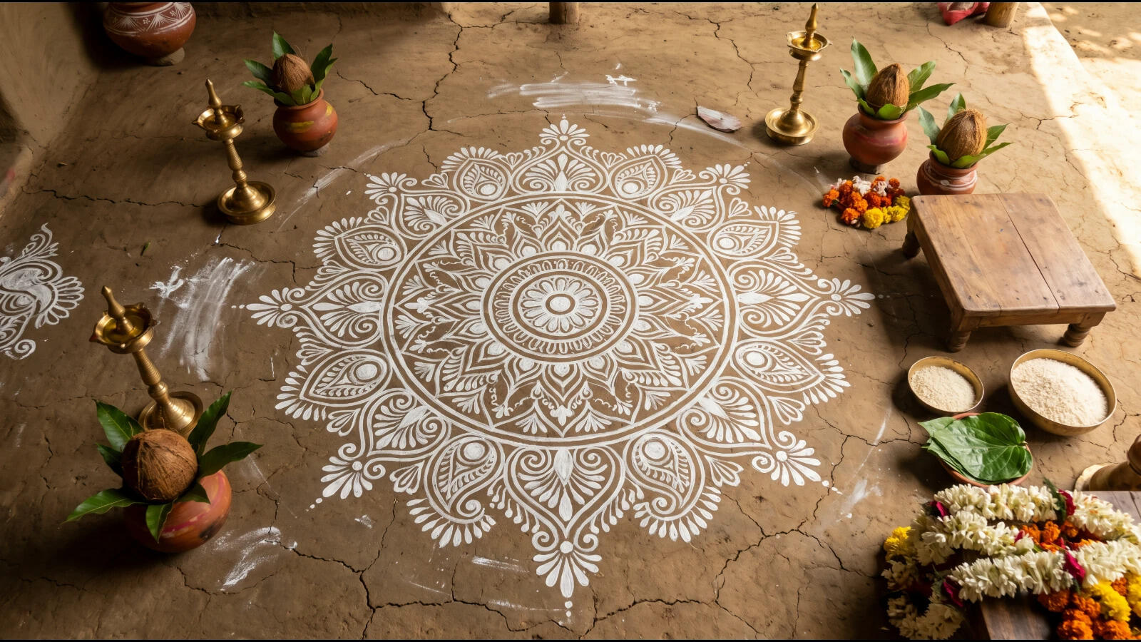 Why are kolams drawn outside Tamil homes? Know the tradition behind the ...