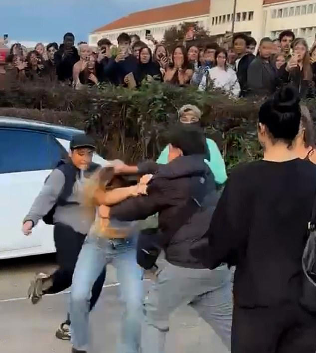 Student riot anarchy rocks France: Shocking videos show women being ...