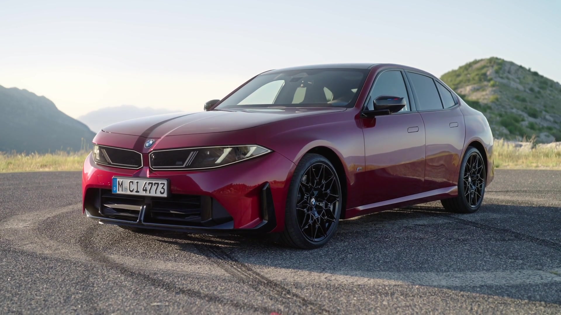 The new BMW M350 xDrive in fire red exterior design