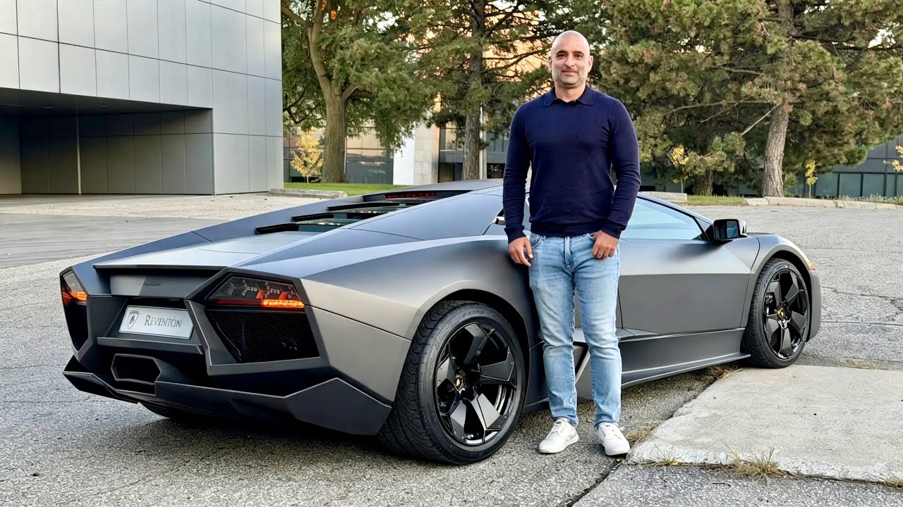 This is a rare Lamborghini Reventon owned by a Canadian collector