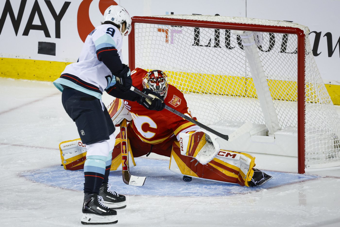 Sour start to Flames' final season at the Saddledome, doused 6-1 by Kraken