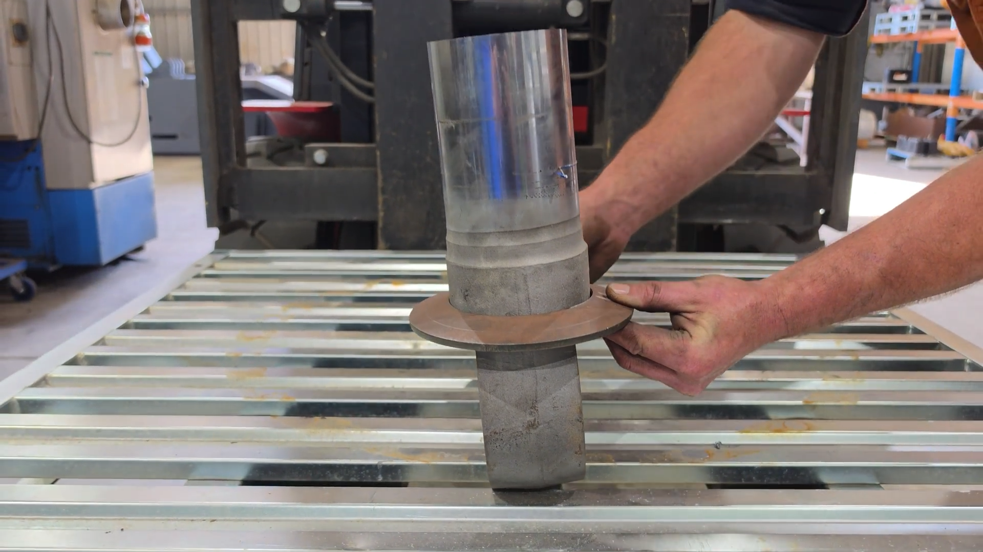 Making press die tooling for a dozer problem