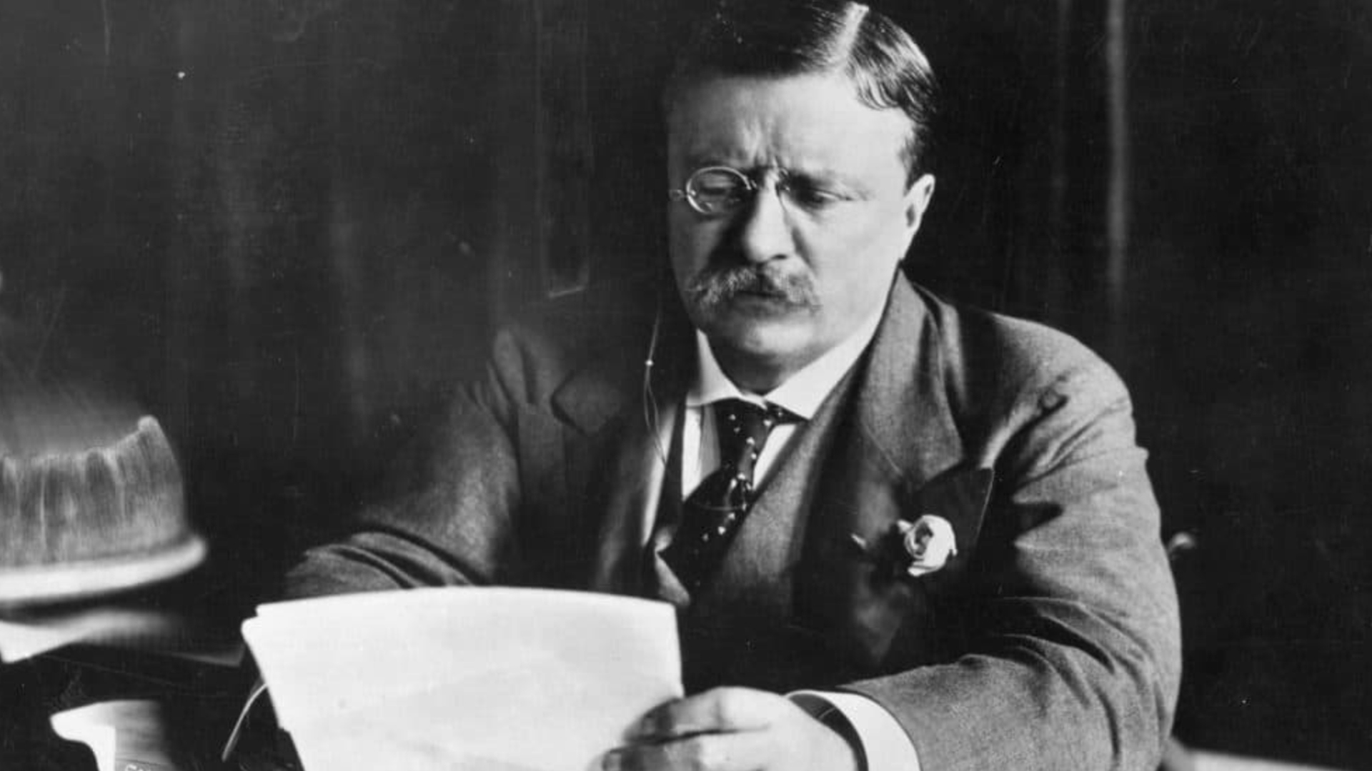 President Theodore Roosevelt delivered a speech moments after being shot