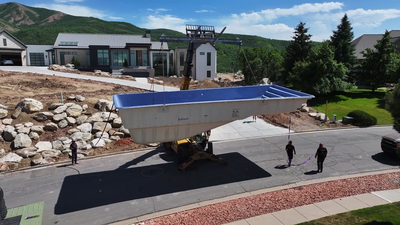 This man owns a Blackhawk - his plan is to use it to install a 40-foot pool