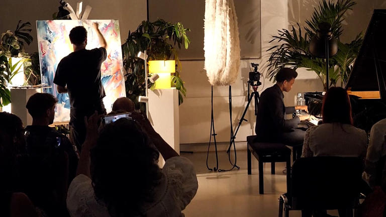 What does music look like? This British artist paints what he hears