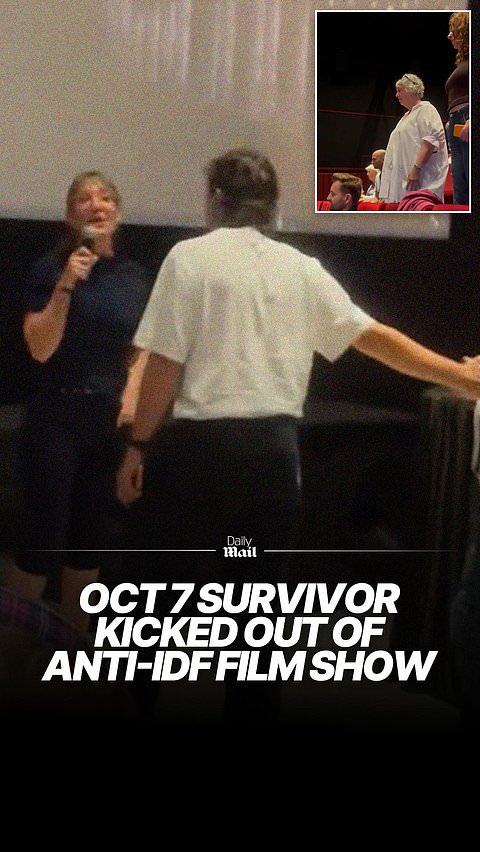 October 7 survivor booed off stage at anti-IDF film premiere