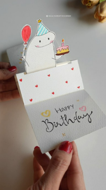Creative birthday card designs made by hand