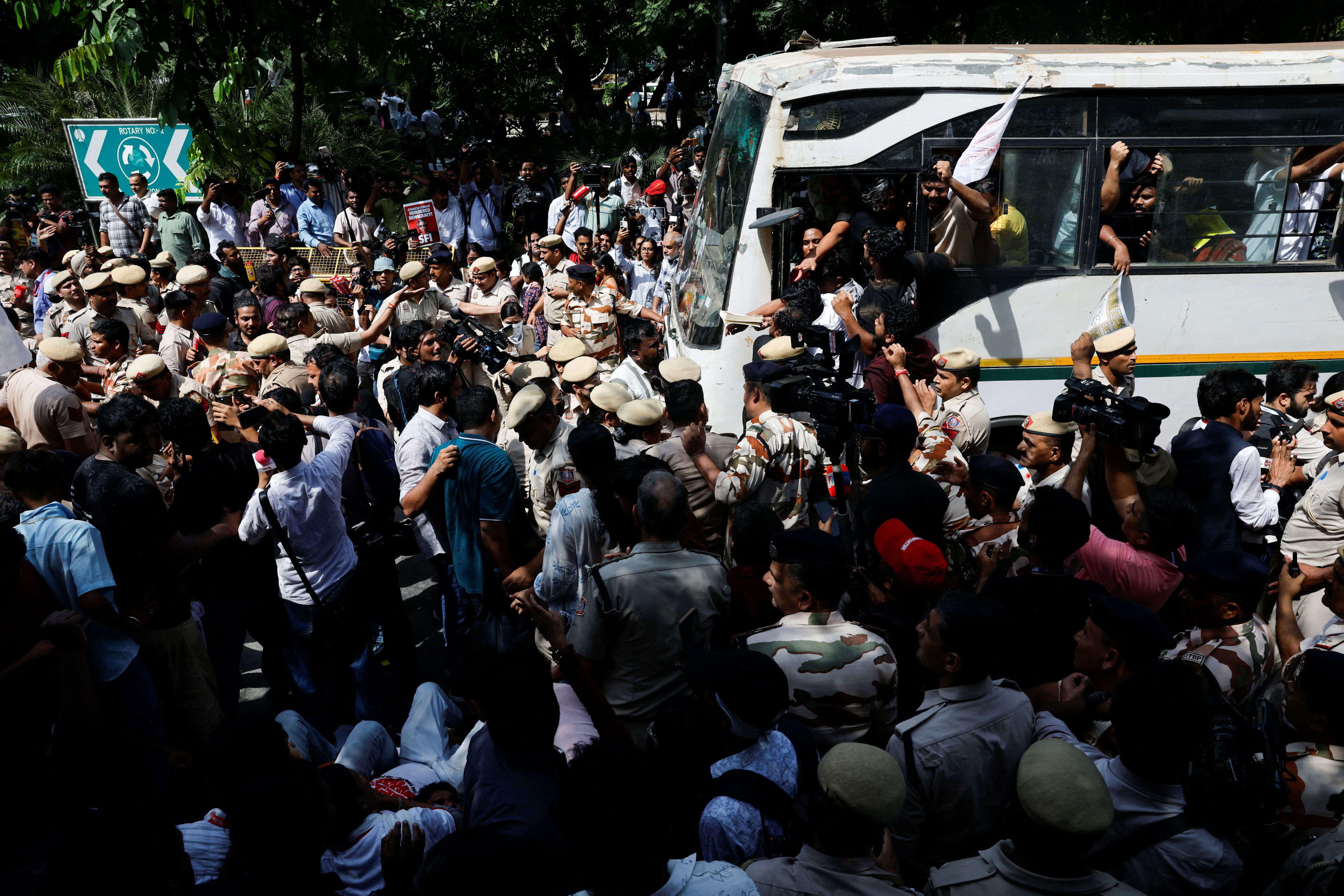Indian authorities clamp down as 'cockroach' movement launches new protests