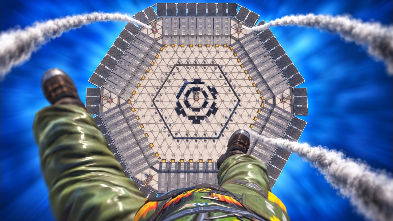 This is the biggest base I've raided by parachute landing ever!