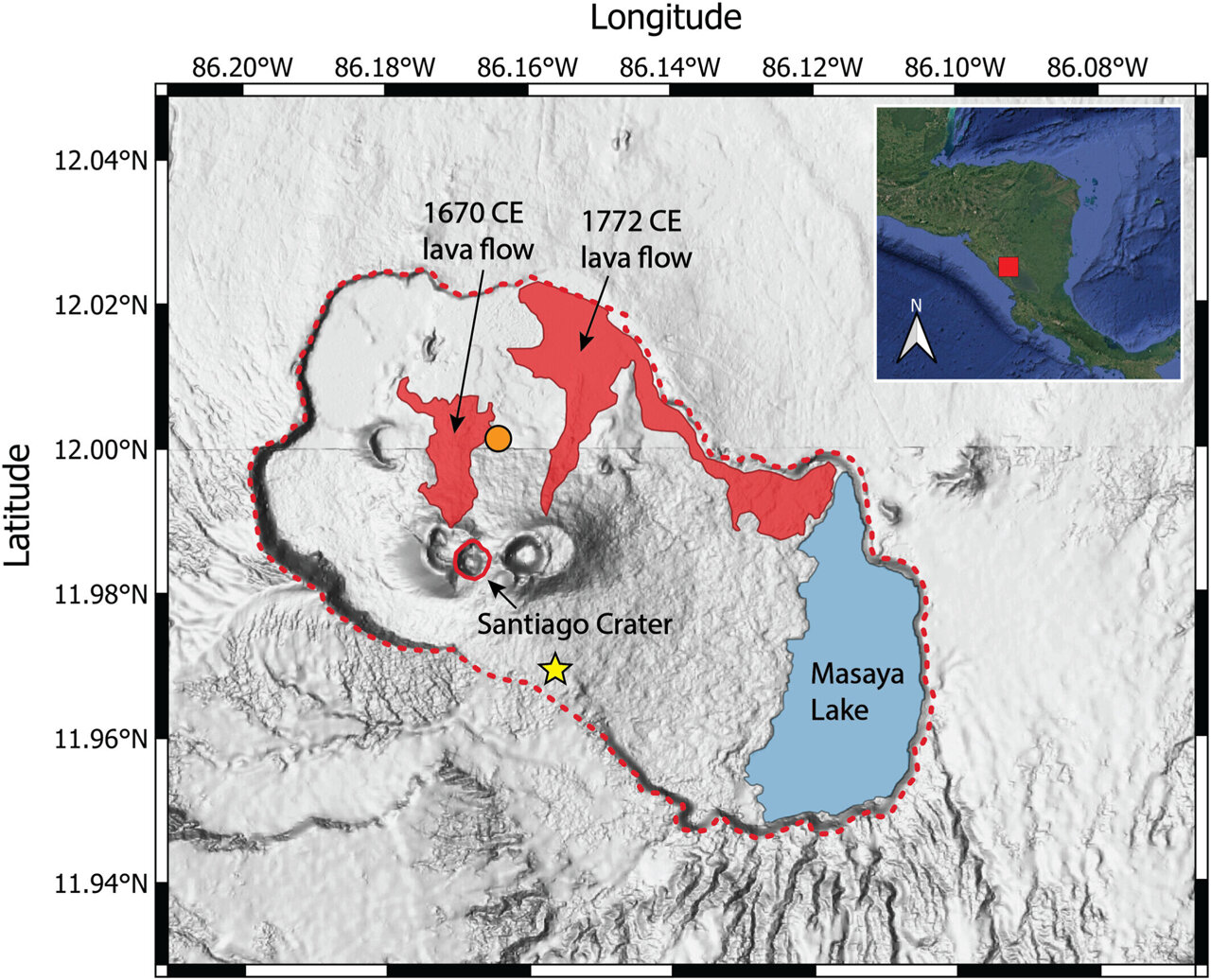Two active magma reservoirs may lie beneath Masaya volcano, near 2 ...