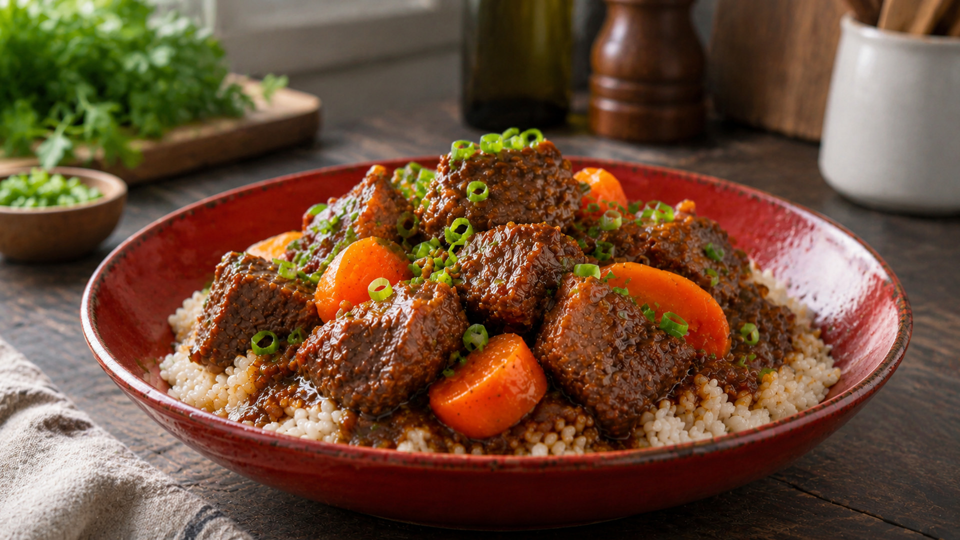 Slow braised beef full of rich homemade flavor