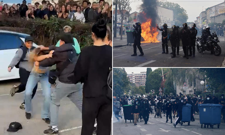 Student riot anarchy rocks France: Shocking videos show women being ...