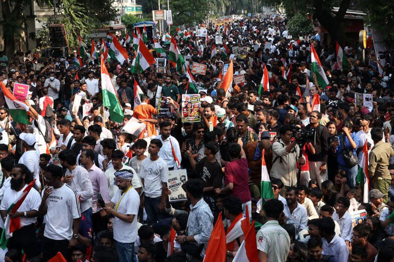 Hundreds from India's Gen Z-led 'cockroach' party protest, seek ...