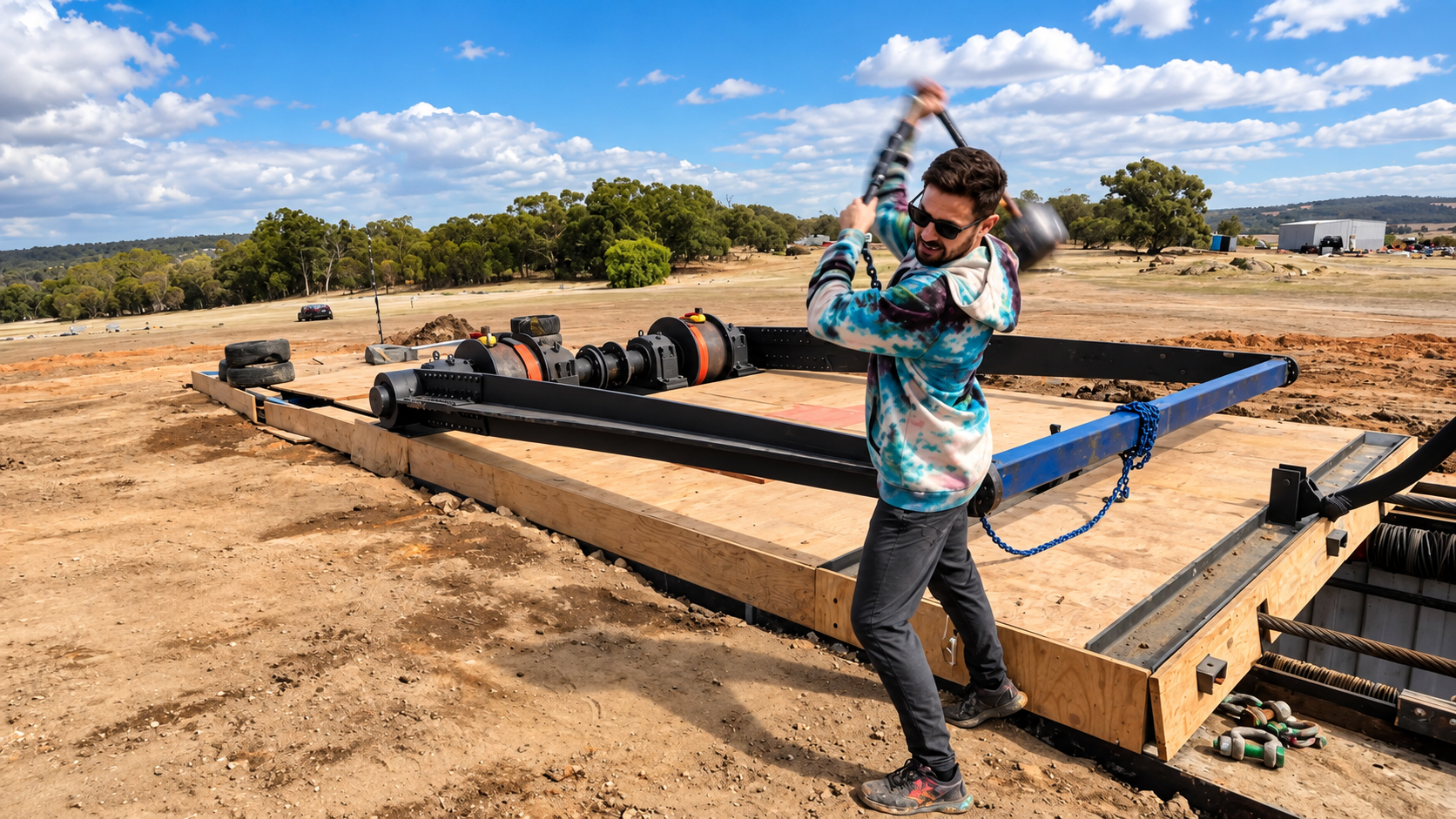 This machine sends objects flying at 150 MPH - standing anywhere near ...