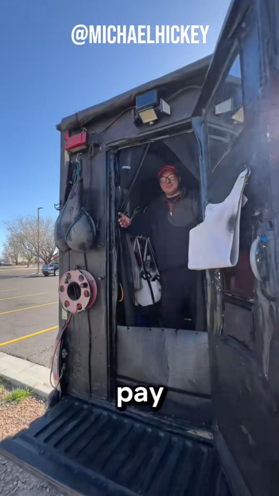 Inside a unique DIY truck camper built for life on the road