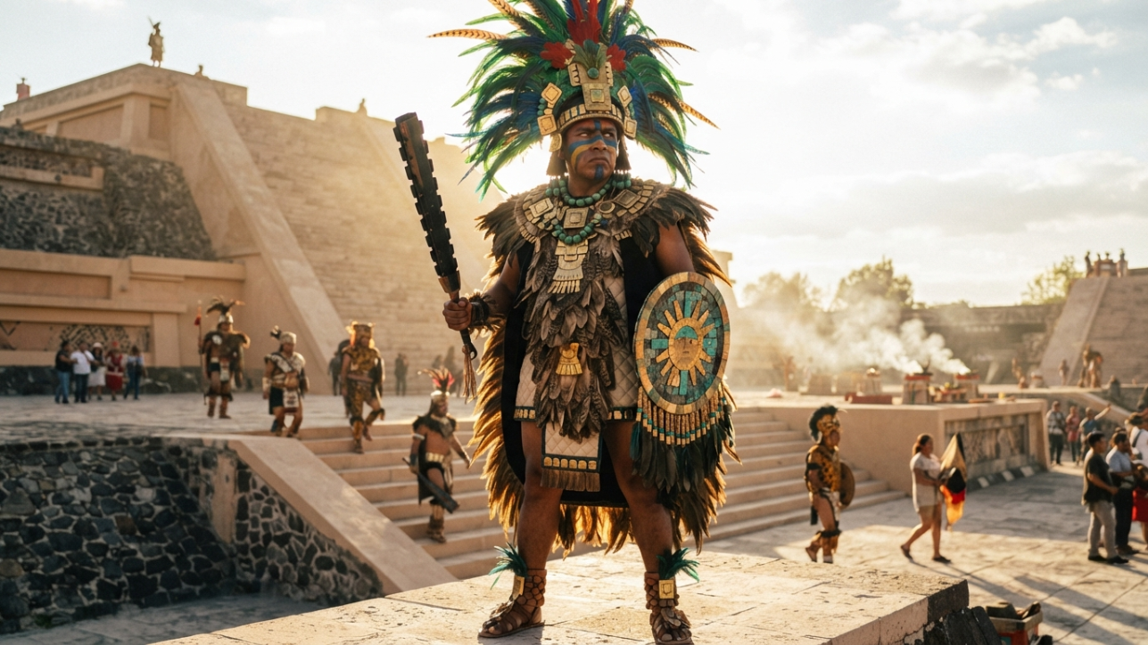 Huitzilopochtli, the Aztec god of war, the sun and human sacrifice