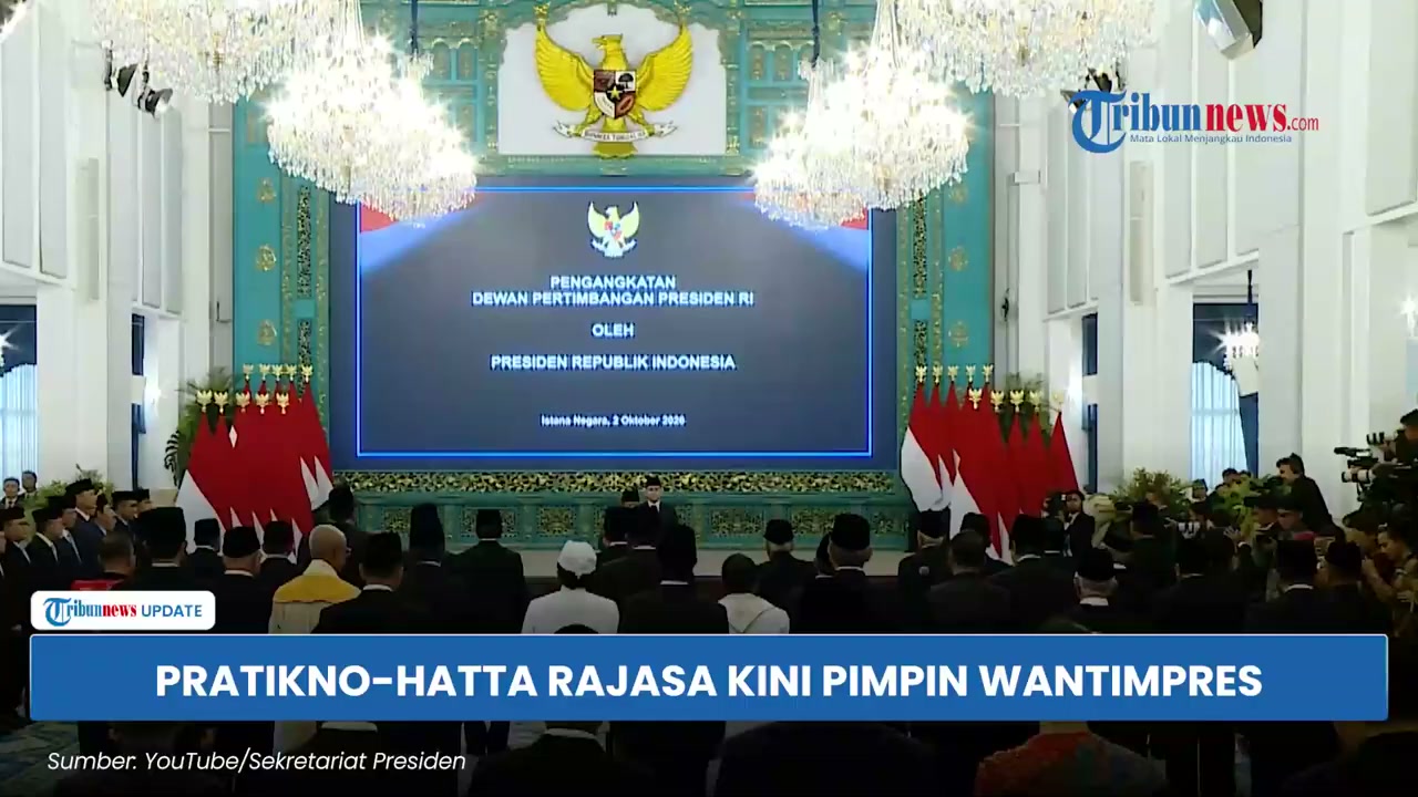 Resmi dilantik Prabowo, Pratikno-Hatta Rajasa kini pimpin Wantimpres ...