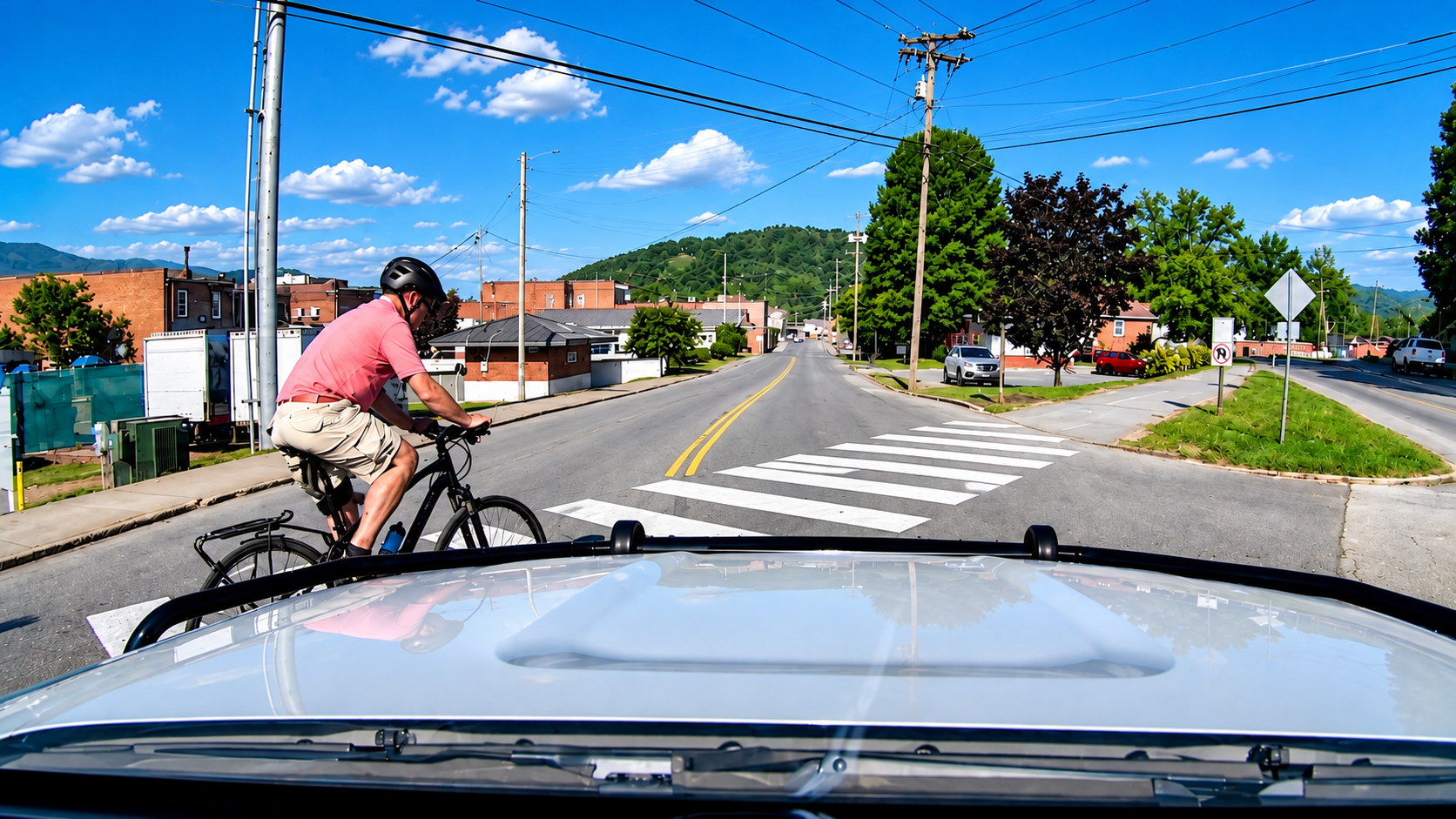 Police officer hits a cyclist - then the dashcam becomes the key witness