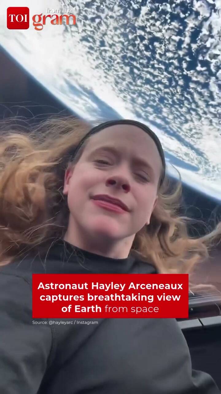 Astronaut Hayley Arceneaux shares stunning view of Earth from space