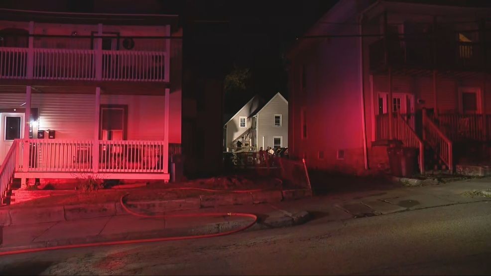 Firefighters help trapped residents escape first-floor fire on Grove ...
