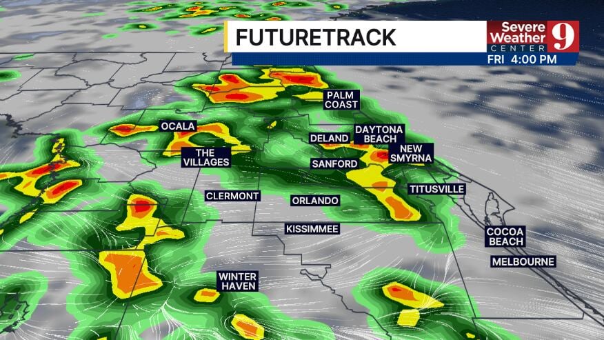 Storm chances rise Friday in Central Florida, active weather pattern ...