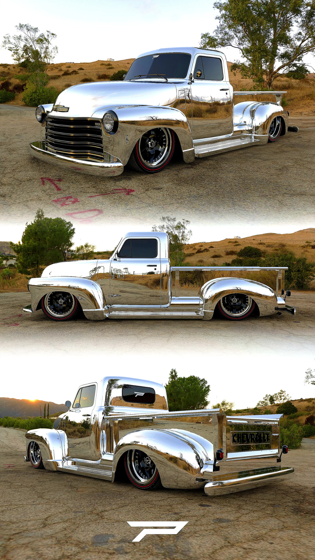 1950 Chevy gets a slammed chrome restomod makeover