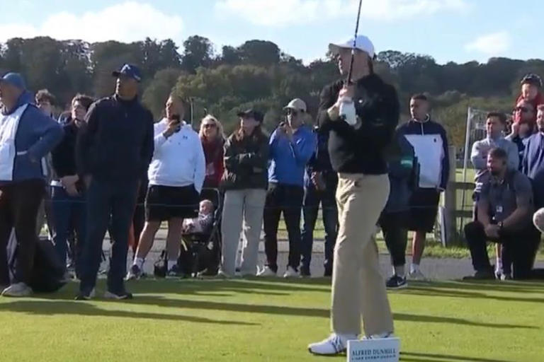 Gareth Bale smashes wild golf shot into a pub as drinkers left bemused