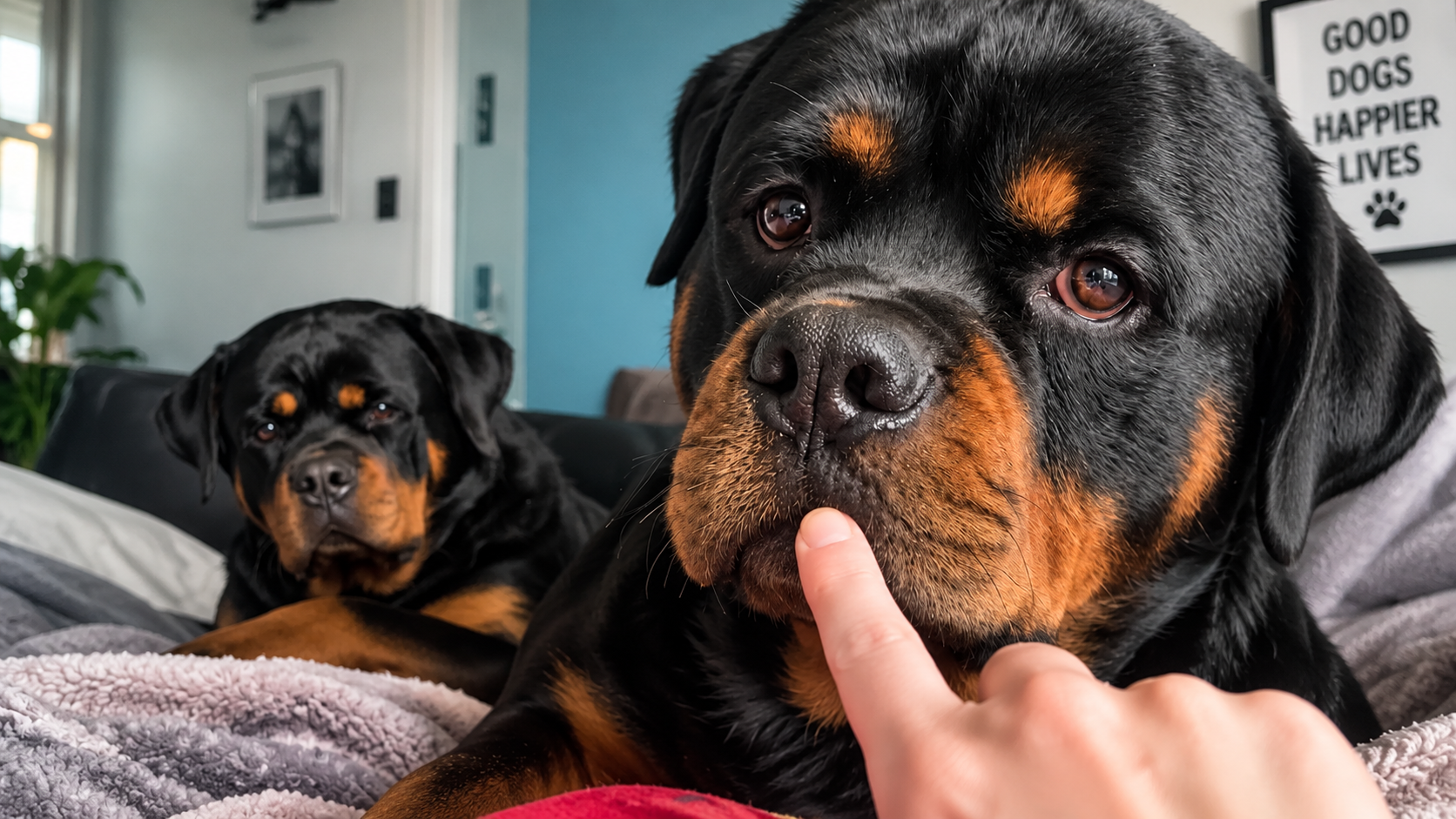 People see Rottweilers as tough dogs then these three show their ...