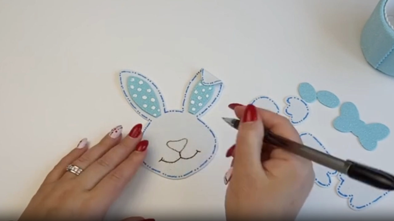 Handmade bunny decorations for a personal touch