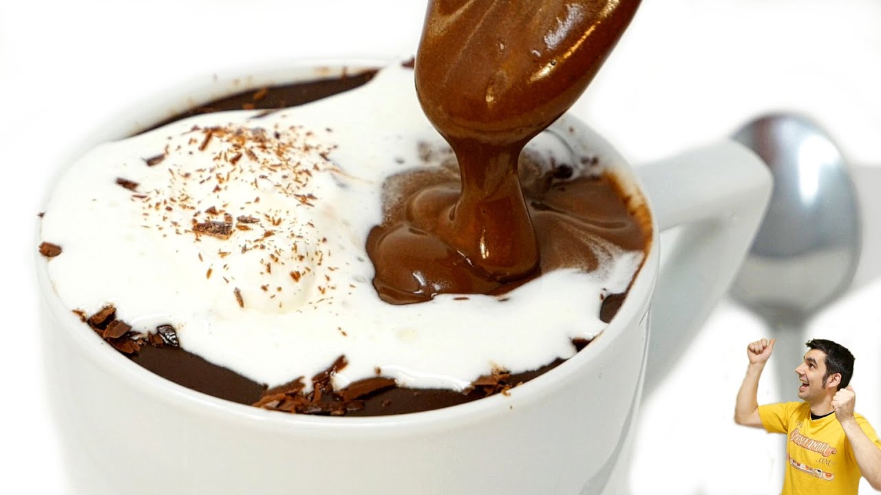 Chocolate caliente italiano cremoso fácil y rápido