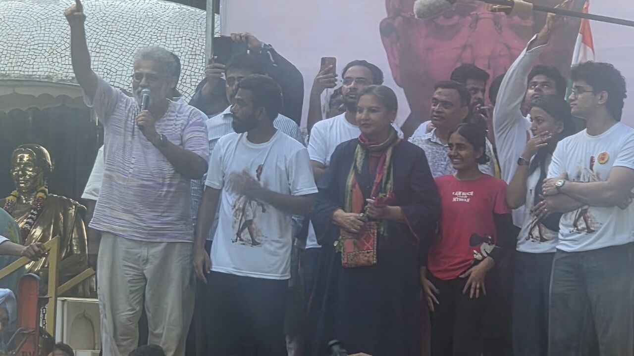 Shabana Azmi gives speech at CJP protest in Mumbai's Shivaji Park: Our ...