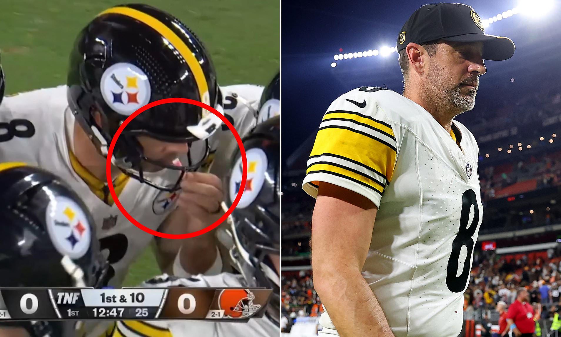 Aaron Rodgers exploits NFL loophole as he's caught using smelling salts ...